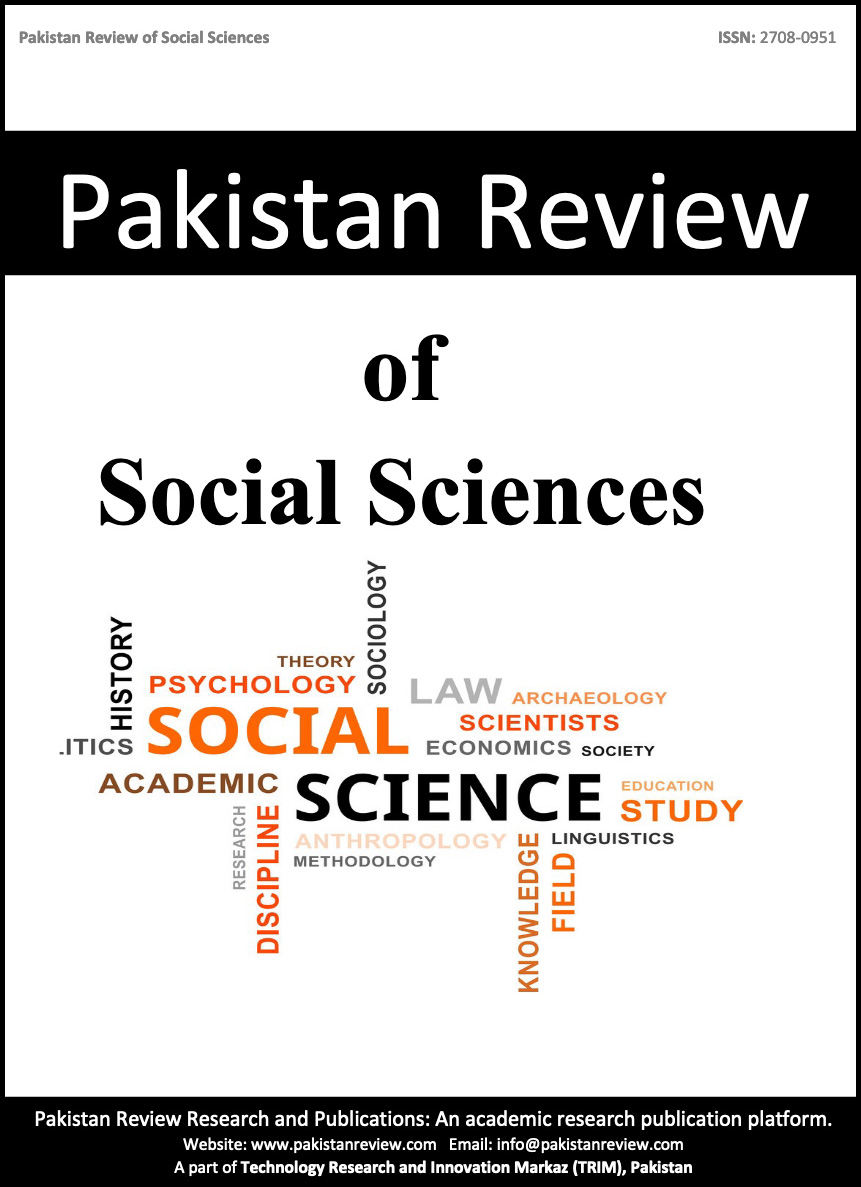 					View Vol. 7 No. 1 (2026):  Pakistan Review of Social Sciences (PRSS)
				